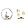 thumbnail image 1 of Figura Abstracta De Niña Con Hojas, Estatua De Mujer, Centro De Mesa, Dormitorio, Regalo Para Lectores, Estantería, Escultura De Granja, Decoración Versátil, Hojas, Cumpleaños,, 1 of 8