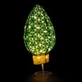 thumbnail image 6 of Northlight LED Lighted Retro Bulb Outdoor Christmas Decoration - 32" - Warm White - Green, 6 of 8