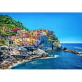 thumbnail image 2 of wall26 - Beautiful Colorful Cityscape on The Mountains Over Mediterranean Sea - Removable Wall Mural | Self-Adhesive Large Wallpaper - 66x96 inches, 2 of 6