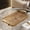 Gold,B, variant on Rectangular Serving Tray with Handles, 13.3 x 8.2 Inch PVC Storage Plate, Clear Tableware for Home Living Room Coffee Teacups Fruit and Snacks Organizing