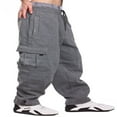 thumbnail image 1 of Pro 5 Mens Fleece Cargo Sweatpants Black Small, 1 of 2