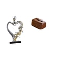 thumbnail image 1 of Estatua de pareja besándose con funda para caja de pañuelos, escultura de resina moderna, figura de pareja, soporte para caja de pañuelos, decoración, 1 of 8