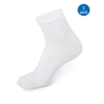 thumbnail image 1 of Mens Toe Socks Cotton Athletic Running Ankle Five Finger Crew Socks 3 Pack,White, 1 of 5