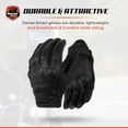 thumbnail image 4 of Daniel Smart Leather Gloves - Motorcycle Gloves with Knuckle Protection and Padded Palm, 4 of 6