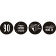 thumbnail image 2 of Darling Souvenir chocolate Candy Labels 190 Pcs Naughty 90th Birthday Custom Stickers-Black, 2 of 2