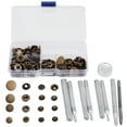 thumbnail image 2 of Popper Fasteners,40 Sets Press Stud Snap Fasteners Snap Button Setting Tool Expertly Crafted, 2 of 9