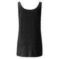 thumbnail image 5 of Endives Women's Tanks Tops Summer Shirts Casual Chiffon Sleeveless Top Shirts Elegant Solid U Neck Sports Top Blouses, 5 of 5