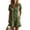 Army Green, variant on Tqcoqu Jumpsuits for Women,Short Sleeve Collared Button Front Rompers,Ruffle Hem Short Overalls with Pockets,Army Green Women's S-XXL