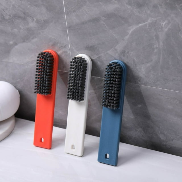 3 uds cepillo de limpieza para el hogar cepillo de lavandería de cerdas suaves cepillo quitamanchas para zapatos cepillo cómodo agarre cepillos de nailon para ropa de tela