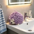 thumbnail image 4 of Hedgehog Plush Hand Towel Toy, Multi-functional Animal-themed Absorbent Fabric Hand Drying Cloth for Kids and Home Use, 4 of 6