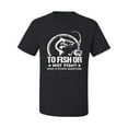 thumbnail image 2 of Wild Bobby, To Fish Or Not To Fish What A Stupid Question, Fishing, Men Graphic Tee, Black, Small, 2 of 4