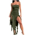 thumbnail image 2 of Mefallenssiah Robe Irrégulière Mode Printemps/été Sexy Personnalité Enveloppée, 2 of 8
