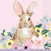 Watercolor Easter Bunny Paper Dinner Napkins, 8in, 16ct