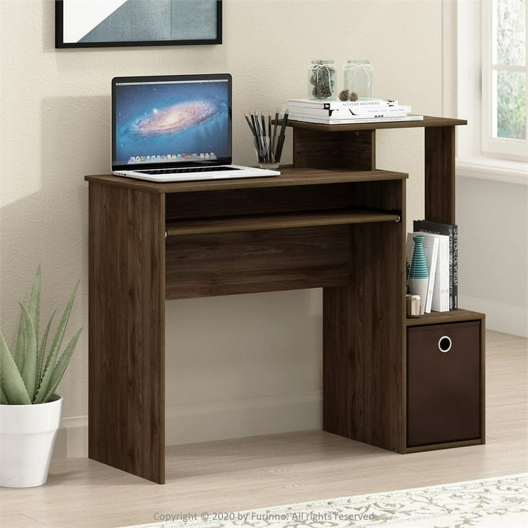 Furinno econ multipurpose home office computer writing desk bin stores online