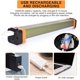 thumbnail image 5 of Barra de luz magnética para tienda de campaña, 4 modos, luz de Camping recargable por USB con batería externa de 1200mAh, luz de emergencia con gancho JM, 5 of 5
