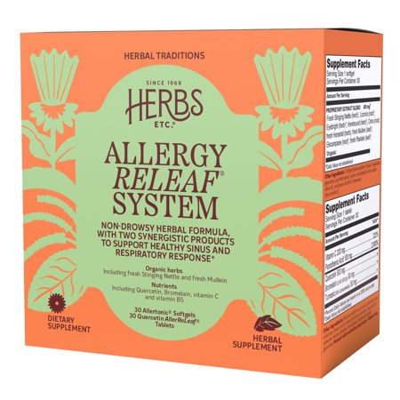 Herbs, Etc. Allergy ReLeaf System, 30 Count (30 Servings)