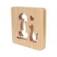 thumbnail image 5 of Luz nocturna LED, diseño hueco de gato y perro, protección ocular, lámpara de madera 3D para dormitorio, sala de estar y oficina, 5 of 5