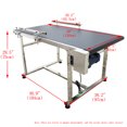thumbnail image 2 of 59*31.5" PVC Belt Conveyor Drive Conveyor with Double Guardrails 110V Adjustable Speed, 2 of 7