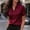 Red, variant on Satin Blouses For Women Peasant Blouse Cute Basic Tops For Women Short Sleeve Top For Women Business Casual Women Wrinkle Free Travel Clothes For Women Peasant Tops For Women