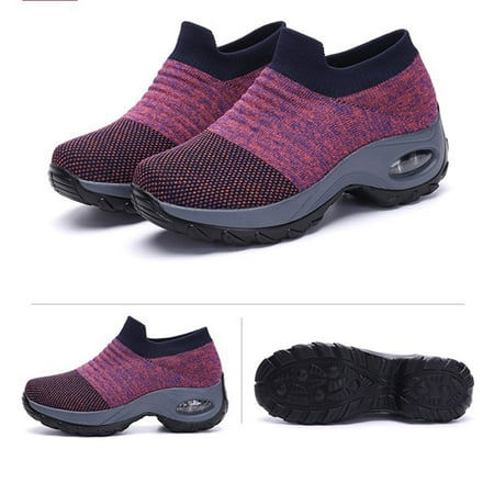 

Lopsie Slip On Sneaker Womens Walking Sneakers Platform Non Slip Running Shoes Dance Shoes