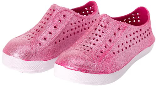 dELiAs Girls' Shoes Lightweight Waterproof Glitter Water Shoes Toddler/Little Kid 