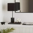 thumbnail image 2 of Bouclair Lampe de Table Noire avec Base en Marbre, 2 of 10