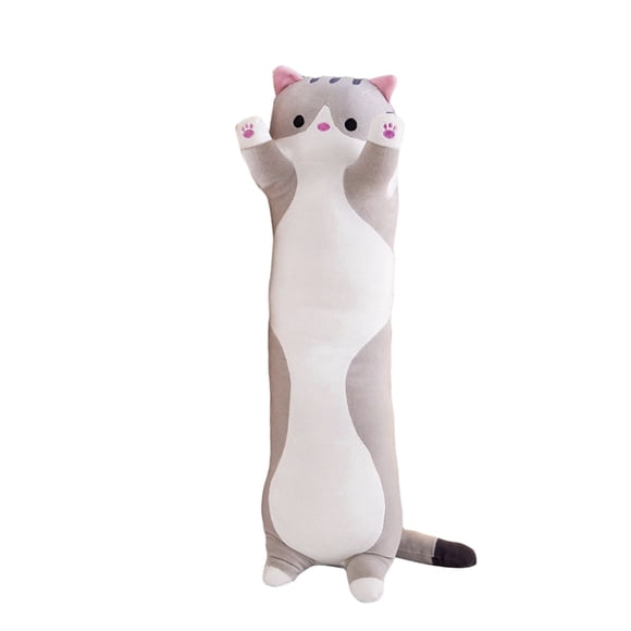 Cute Cartoon Cat Shaped Doll Toy Plush Toy Sleeping Long Throw Pillow Decorative Gift