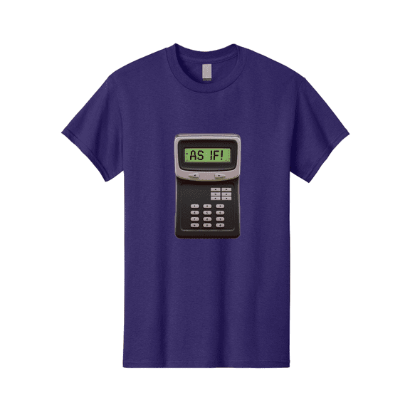 As-If-Calculator Mens Graphic Tee, 100% Cotton, Casual Summer Wear BAA142