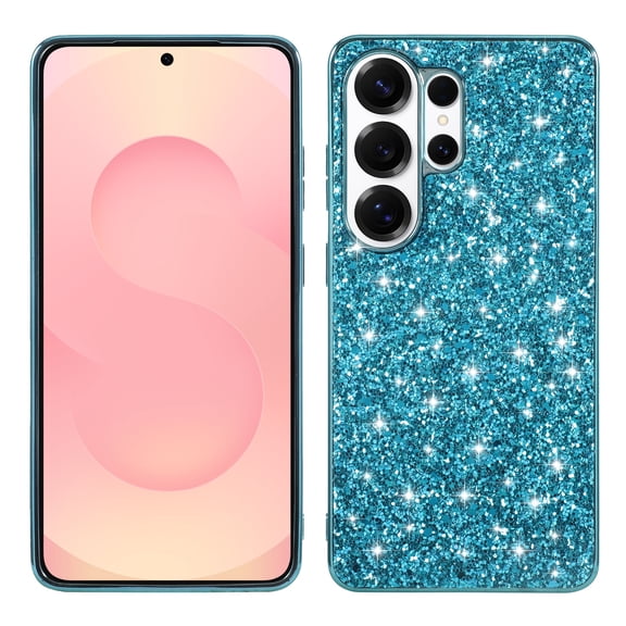 Dteck Case for Samsung Galaxy S26 Ultra ,Shockproof Glitter Case Bling Sparkly Soft TPU and PC Silicone Shiny Slim Protective Cover for Samsung Galaxy S26 Ultra,Blue