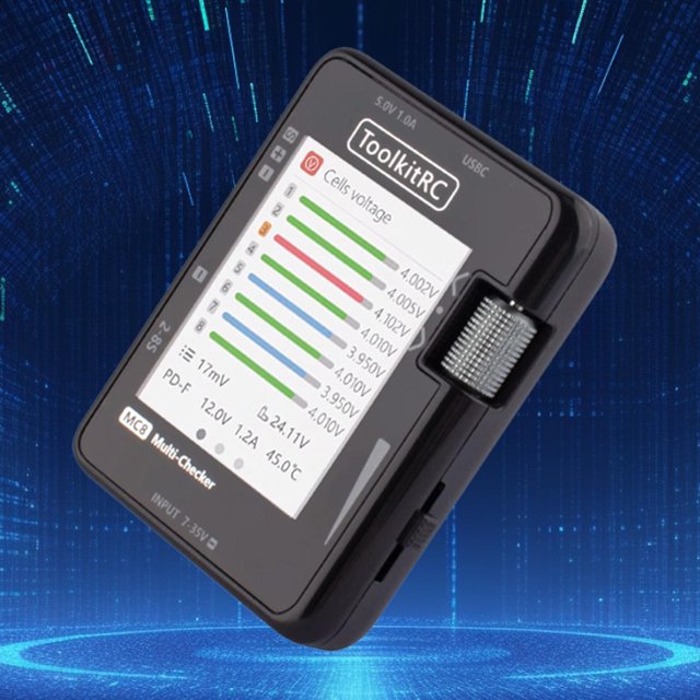 Multi Checker Mini 32 bits carga rápida pantalla LCD probador salida PWM ppm para práctico fácil de usar profesional portátil