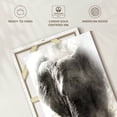 thumbnail image 6 of Elephant Stock Dusty African Elephant Wall Art - Vertical Canvas Wall Art - Living Room Wall Decor - Animal Canvas - White And Gray Decor - 24" x 36", 6 of 8