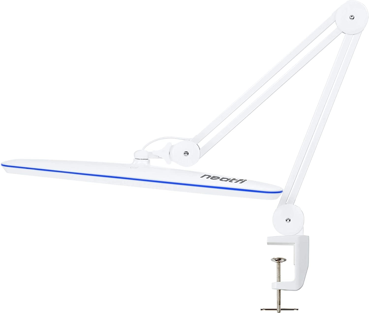 メール便可 2セットまで Neatfi XL 200 Lumens LED Task Lamp with Clamp 24W Super  Bright Desk Lamp 117 Pcs SMD LED 20 Inches Wide Lamp Level Brightness  Dimmable Eye-