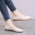 thumbnail image 6 of Sngxgn Flats Dress Shoes Comfortable Slip on Walking Flats(Beige,37), 6 of 6
