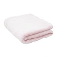 thumbnail image 2 of Warm Soft Flannel Throw Blanket Sofa Bed Bedspread Travel for Bed Sofa Pink 127cmx178cm, 2 of 8