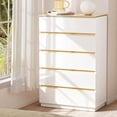 thumbnail image 4 of UBesGoo 5-Drawer Dresser Tall Chest of Drawers Wood Storage Cabinet for Living Room Bedside Night Stand Bedroom, White, 4 of 8