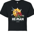 thumbnail image 3 of He-Man Masters of the Universe - He-Man Charging - Juniors Cropped Graphic T-Shirt, 3 of 5