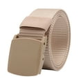 thumbnail image 2 of Elastic Belts Men Stretch Canvas Belt Durable Plastic Buckle for Work Travel Sports Trim to Fit 27-46" Waist, 2 of 8