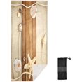 thumbnail image 2 of Dreamtimes Beach Towels Ocean Starfish on Wood Camping Towels Tropical Summer Sandy Beach Sand Free Beach Towel, 30"x60" Large Beach Towels Quick Dry Bath Travel Towels Pool Yoga Beach Mat for Men Wo, 2 of 7