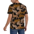 thumbnail image 2 of Lsque Leopard Print Pattern Mens Polo Golf Shirts Funny Graphics Shorts Sleeve Button Shirts Baseball T-shirt-XX-Large, 2 of 7