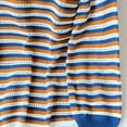thumbnail image 4 of Craaazy Fall Sweaters For Women Stripe Hollow Out Knit Pullover Long Sleeve Knitted Tops Gifts, 4 of 4