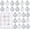 White, variant on 24 Count Mini Ornaments for Mini Christmas Tree, Small Shatterproof Christmas Tree Ornaments Balls Party Decorations, 1.2 Inch
