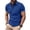 #6Blue, variant on Polo Shirt for Men Contrast Stripe Polo Shirt with Chest Pocket for Men