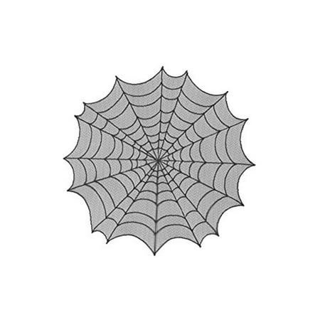 

Heritage Lace HW-3000B Spider Web 30 in. Round Topper Black