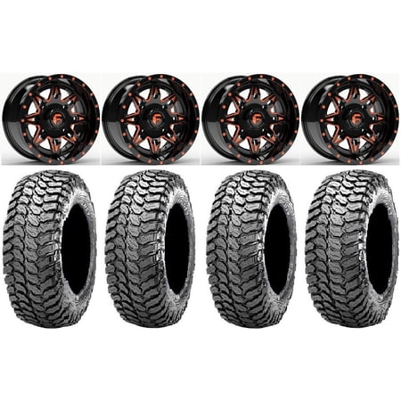Fuel Lethal Orange 14 Wheels 32 Liberty Tires Polaris RZR XP 1000 / PRO XP / Ranger XP 900/1000