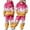 Hot Pink, variant on Girls Fashionable 2 Piece Hoodie and Joggers Set Graphic Pullover Hooded Top and Sweatpants Tracksuit for Big Kids School Sports Activewear Orange 8-9 Years