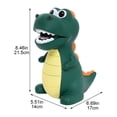 thumbnail image 3 of Vjnyvs Cartoon Dinosaur Piggy Bank Shatterproof Money Box Large Capacity Coin Pot, 3 of 7