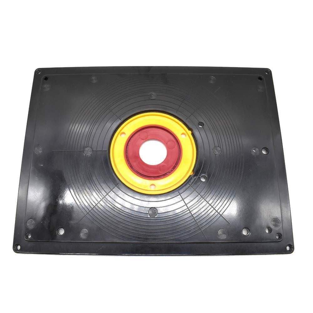 Big Horn 18101 9-Inch x 12-Inch Router Table Insert Plate w/ Guide Pin & Snap Rings