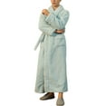 thumbnail image 1 of FhsagQ Pajamas Breathable Pajamas for Men with Mens Autumn and Winter Padded Padded Robe Mens Winter Plus Size Light Couple Bathrobe Men's Pajamas Trunks Super Fit Men Pajamas with Green M, 1 of 6