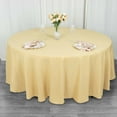 thumbnail image 3 of Efavormart 108" Seamless Premium Polyester Table Linens Round Commercial Grade Tablecloth For Wedding Banquet Restaurant - Champagne, 3 of 10