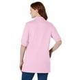 thumbnail image 2 of Woman Within Plus Size Elbow-Sleeve Polo Tunic, 2 of 6
